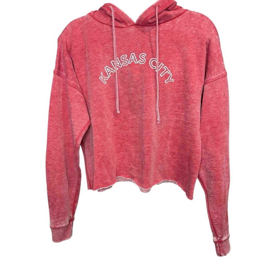 Womens chicka-D KANSAS CITY‎ cropped hoodie Size large